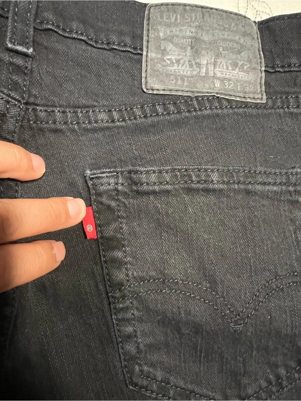 Levi's Black Straight-Leg Jeans